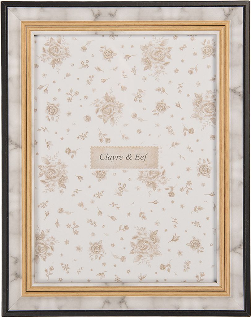 Clayre & Eef Cadre photo 13x18 cm Gris MDF Image du produit 