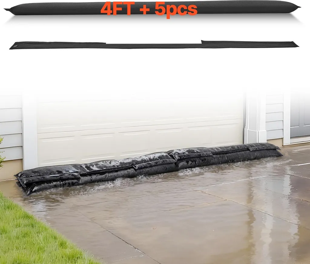 Évitez les Inondations : 4 Sacs de Protection Réutilisables 153 x 21 cm