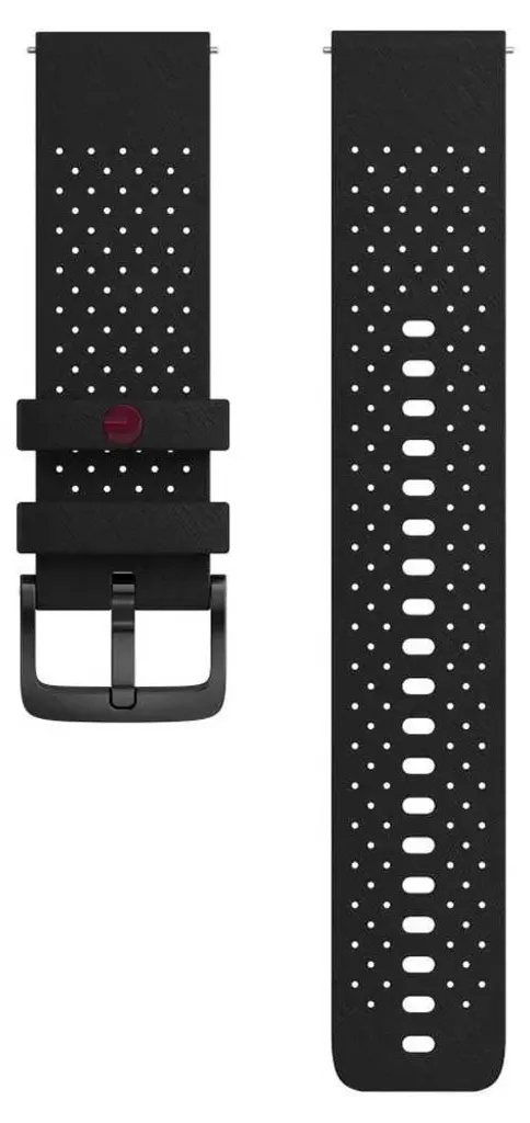 Bracelet Sport Polar 22 mm Noir en Silicone pour Entraînement et Natation