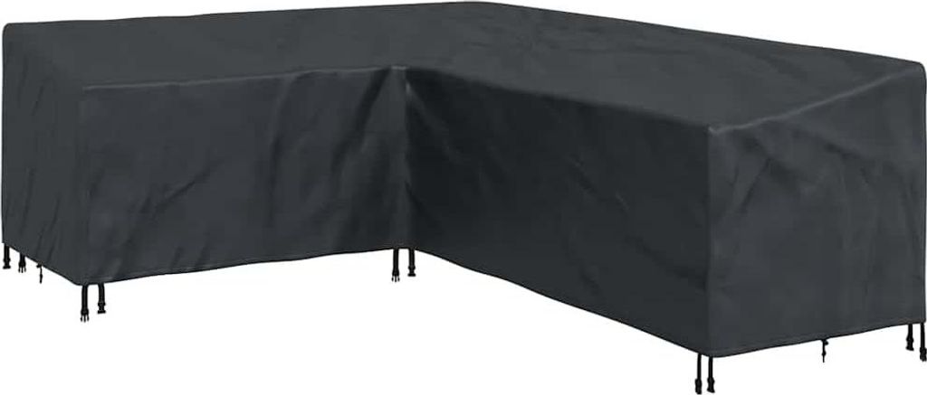 vidaXL Möbelbezug Schwarz 260 x 210 x 80 cm 600D Oxford Stoff