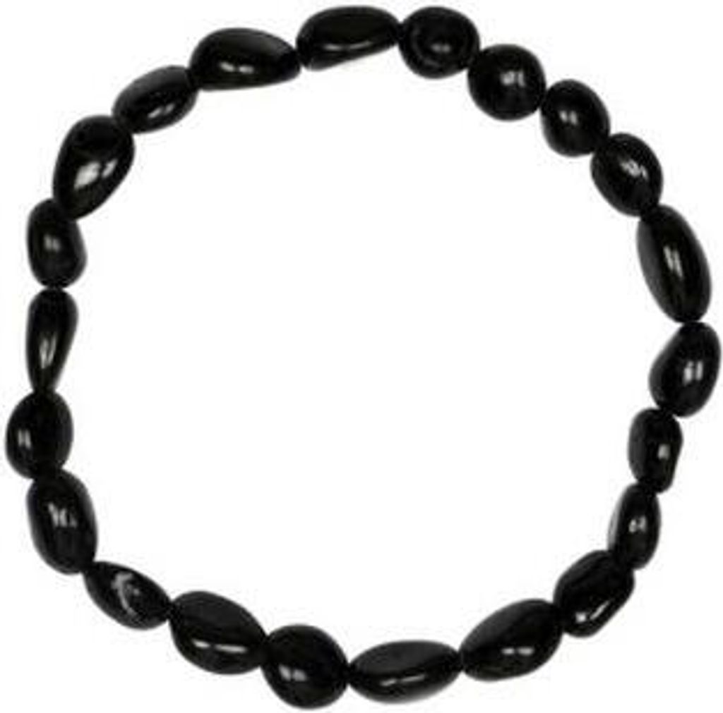 Armband, Schörl (stab.), 06-08mm Nuggets