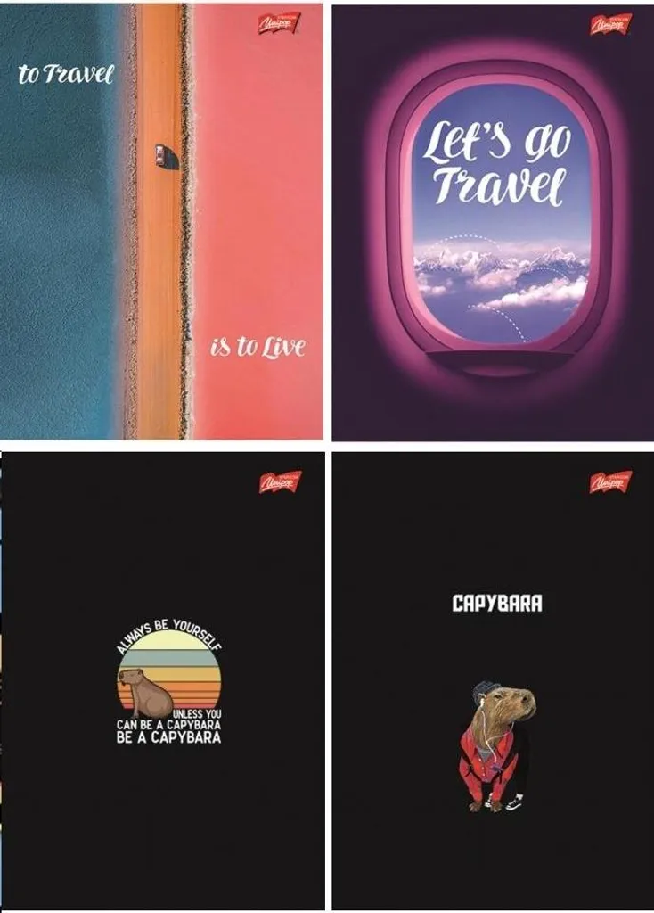 Cahier A4 Ligné pour Étudiant et Bureau Pack de 10 avec 60 Pages Assorties
