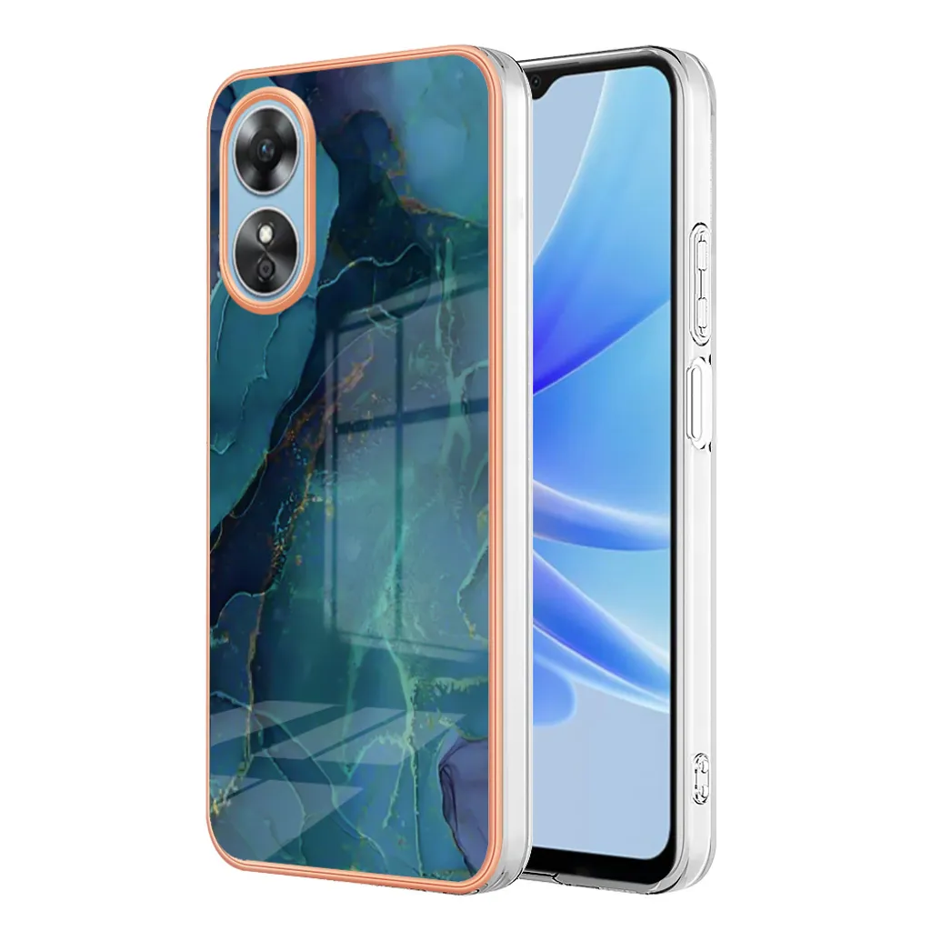 Custodia OPPO A17 Verde Fantasia - Cover Silicone TPU Antiurto Premium