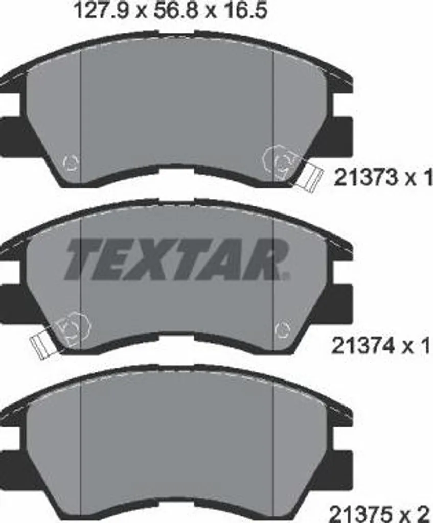 Plaquettes de frein Textar DBP511111 contre les sifflements