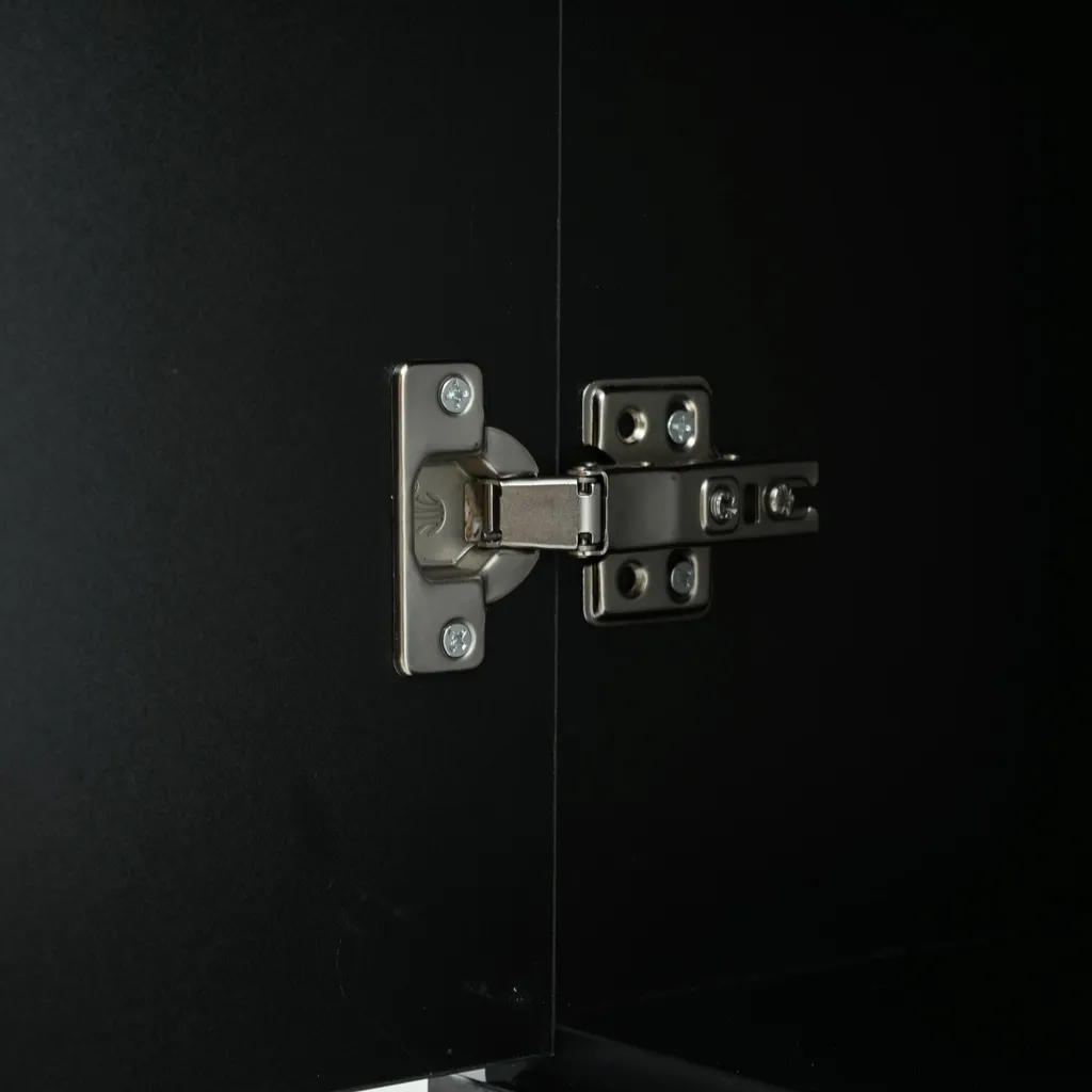 Meuble d'Exposition LED Noir pour Collections et Vaisselle Précise - 10