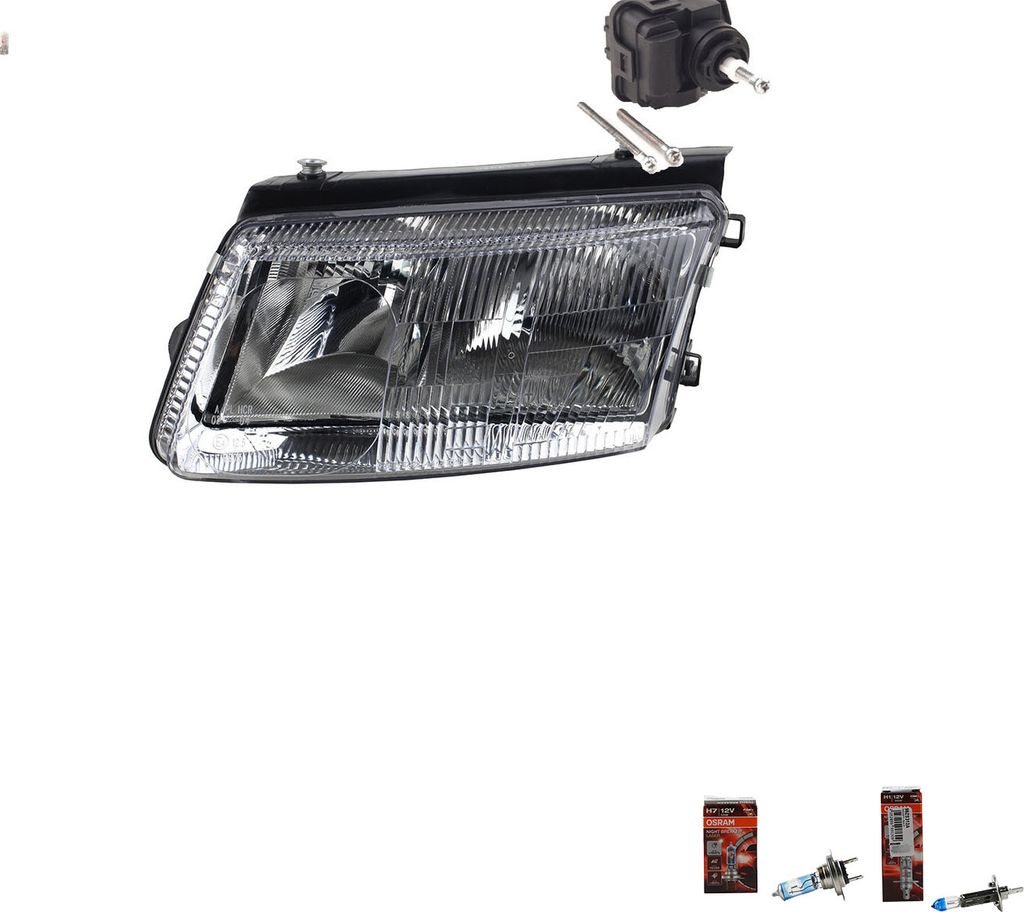 Johns, Scheinwerfer + Osram Night Breaker Laser passend für VW Passat 97 3B Links 1H0941295E 1H0941295C 4A0941295 3B0941017R 3B0941017K
