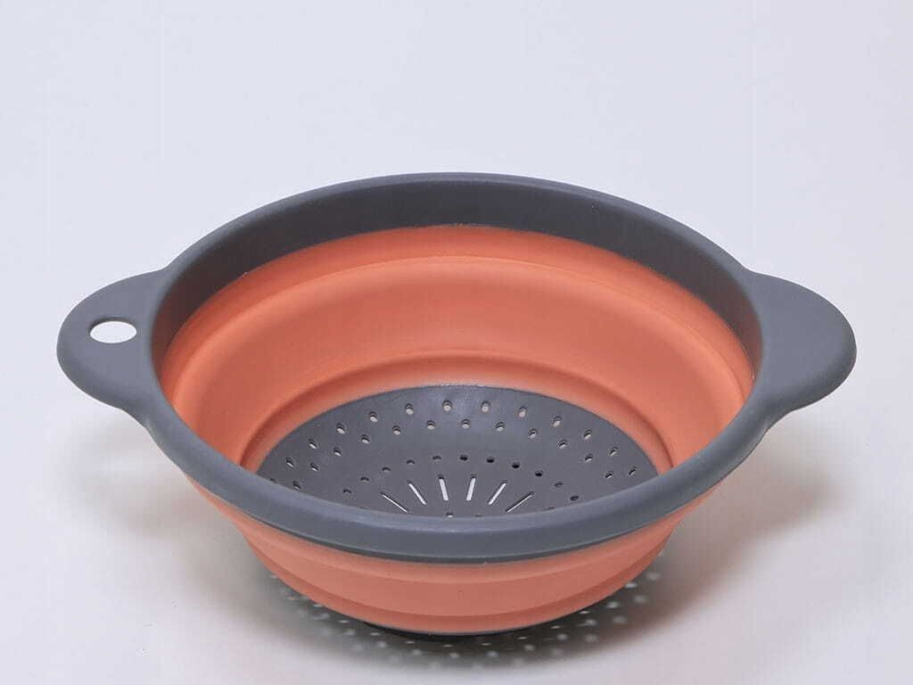 Passoire Pliable Silicone Kochblume L - Résiste à 300°C, Lave-vaisselle, Anthracite Passoire Silicone