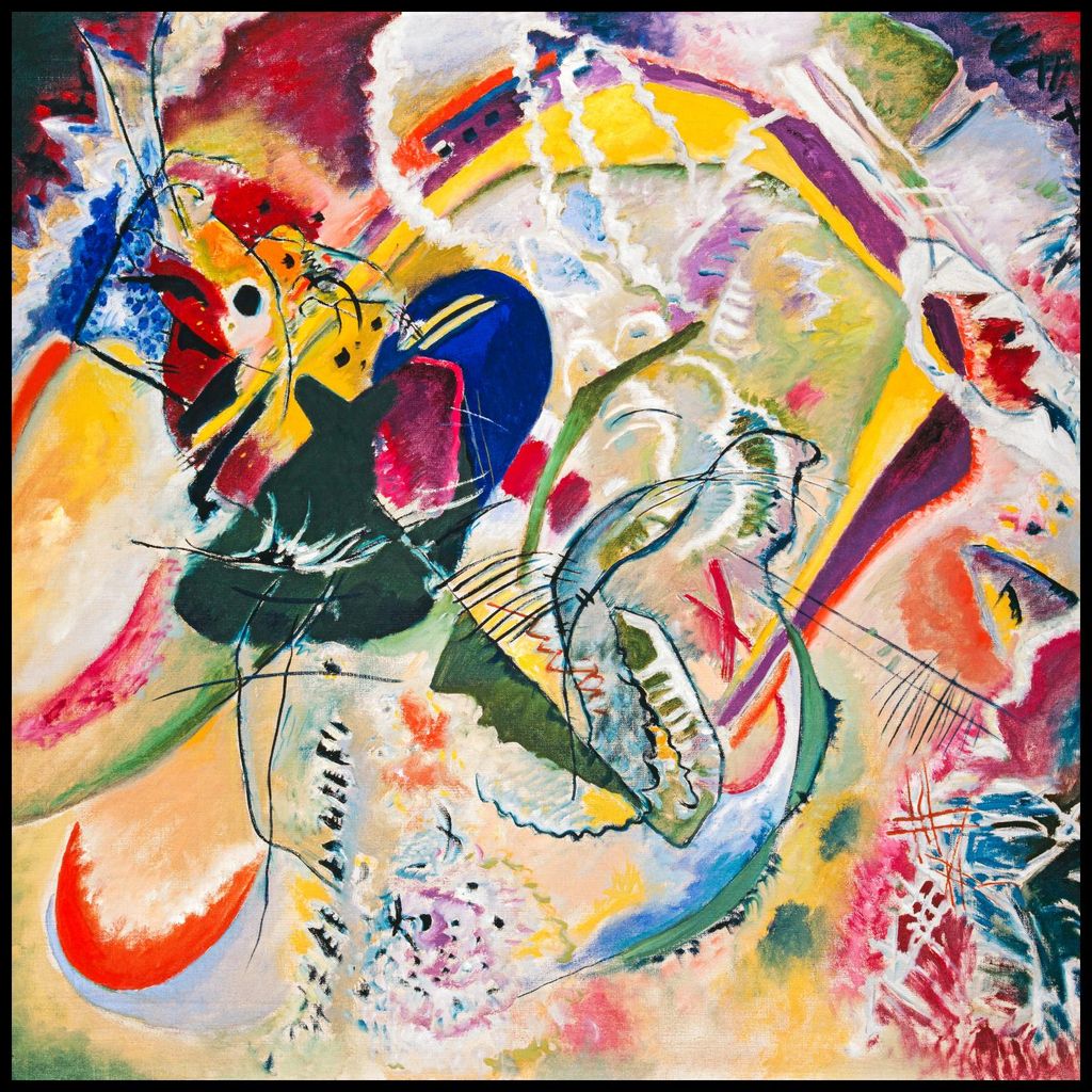 Plakat 100x100cm Improvisation 35, Wassily Kandinsky Vintage Salon
