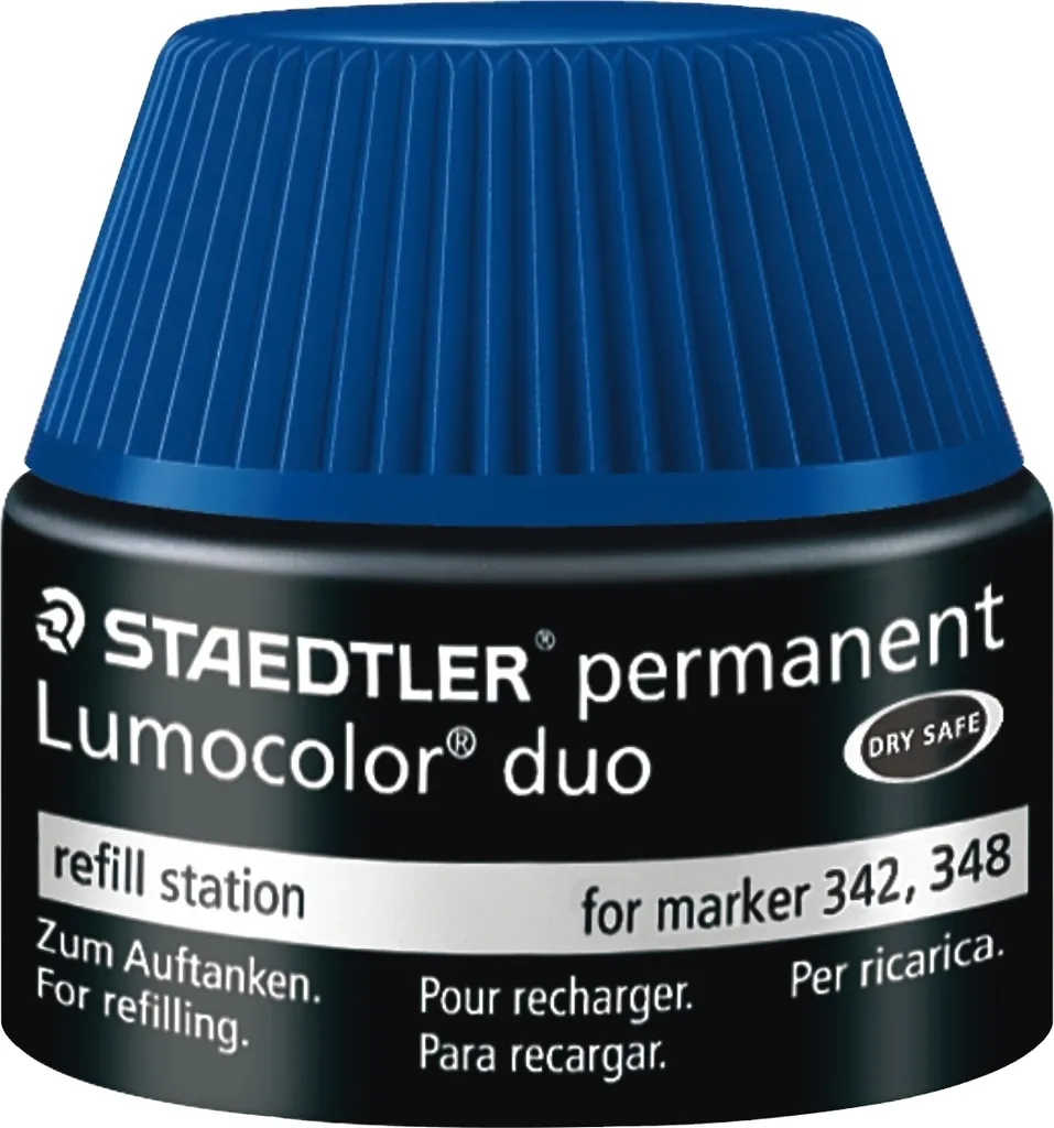 4x Lumocolor 488 48-3 Nachfülltinte Lumocolor duo blau