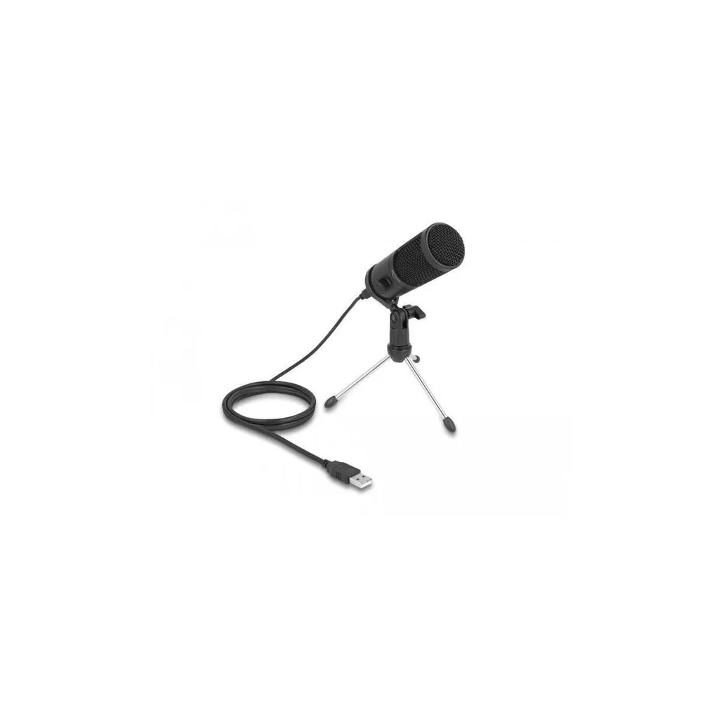 Microphone USB Noir Delock pour Vidéoconférence et Enregistrement Audio - 3