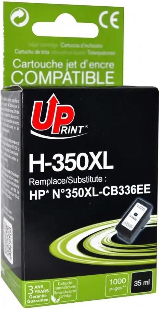 T3AZUR HJ350XLUP Tintenpatrone 1 Stck Schwarz