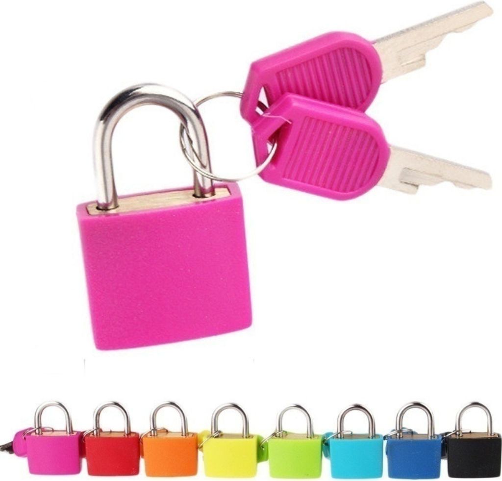 Mini -Vorhängeschlossstudenten Bag Travel Gepäck Koffer Schubladenschlösser mit 2pcs Schlüssel