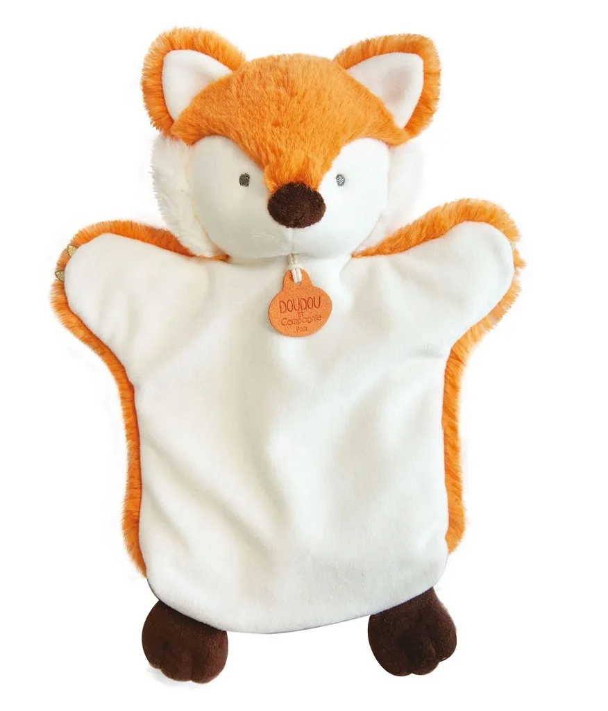 Peluche Renard 25 cm ultra douce - Doudou Marionnette haute qualité