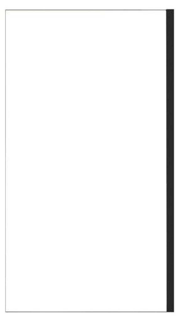 AICA Badewannenaufsatz 70x140cm Schwarz 6mm NANO ESG-glas Produktbild 