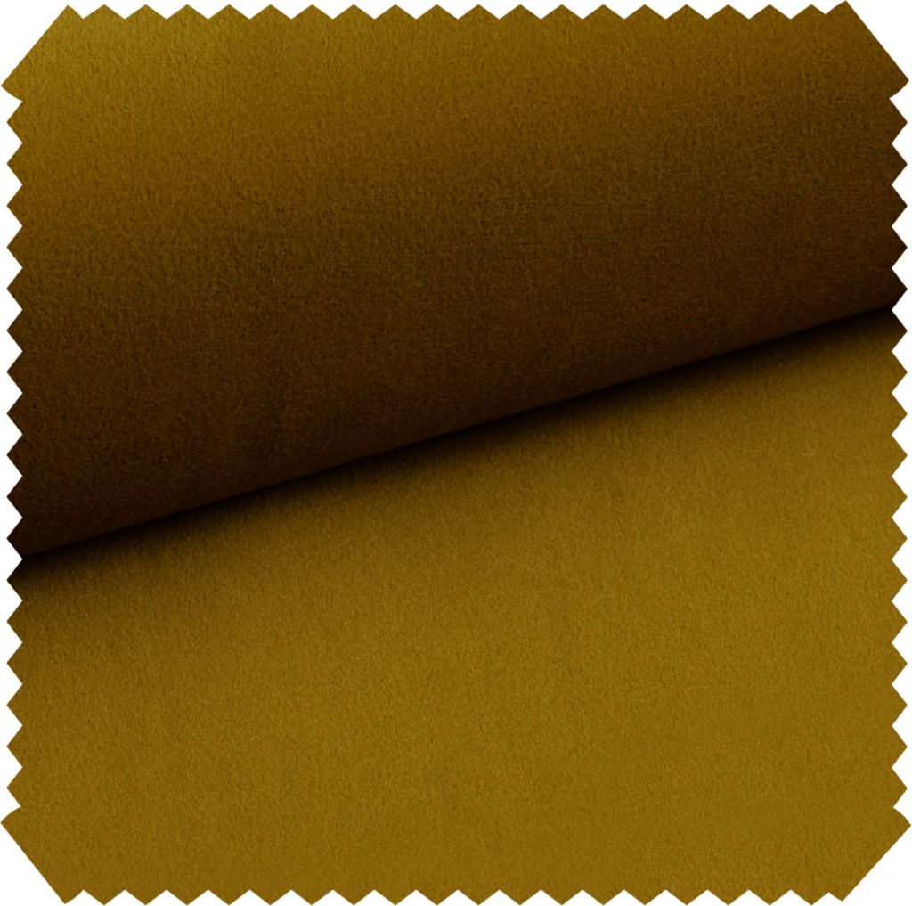 novely OTHELLO Premium Polsterstoff Möbelstoff Samt Easy Clean Velours Stoff | Meterware | 1 lfm - Farbe: 13 Senfgelb