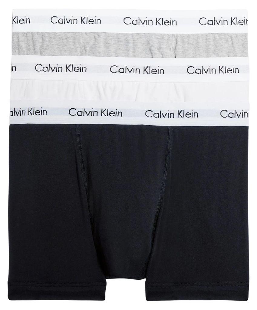 Calvin Klein Hommes Boxers Coton Trunk Rise Pack de 3 Noir Image du produit 