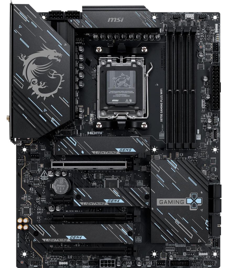 MSI X870E GAMING PLUS WIFI, Mainboard Produktbild 