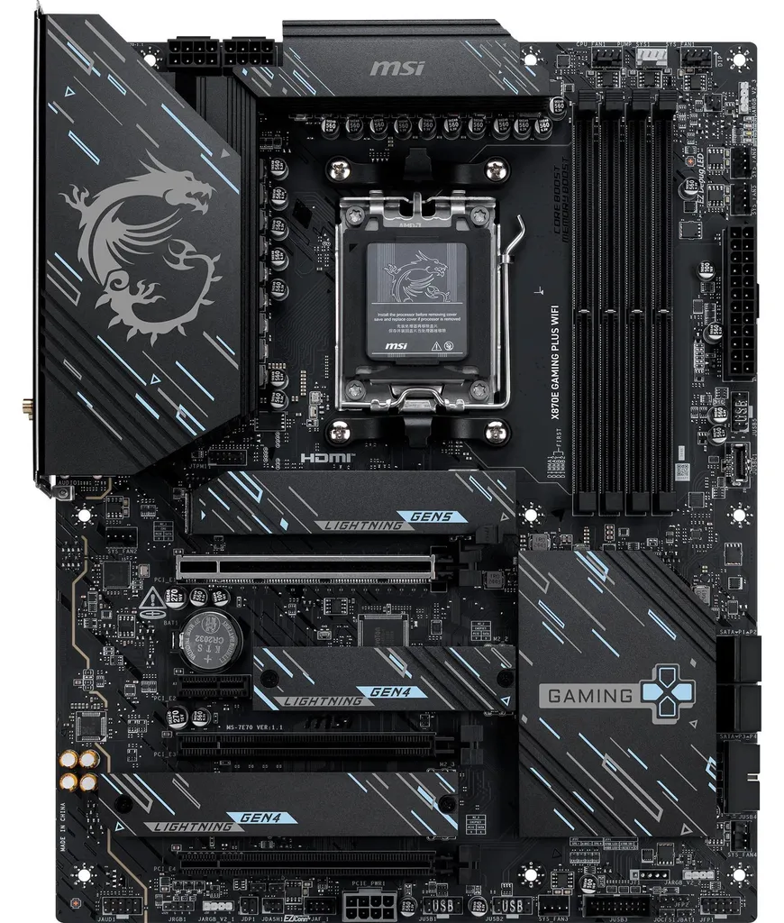 Carte mère Gaming MSI X870E avec WiFi 7 et support DDR5 format ATX