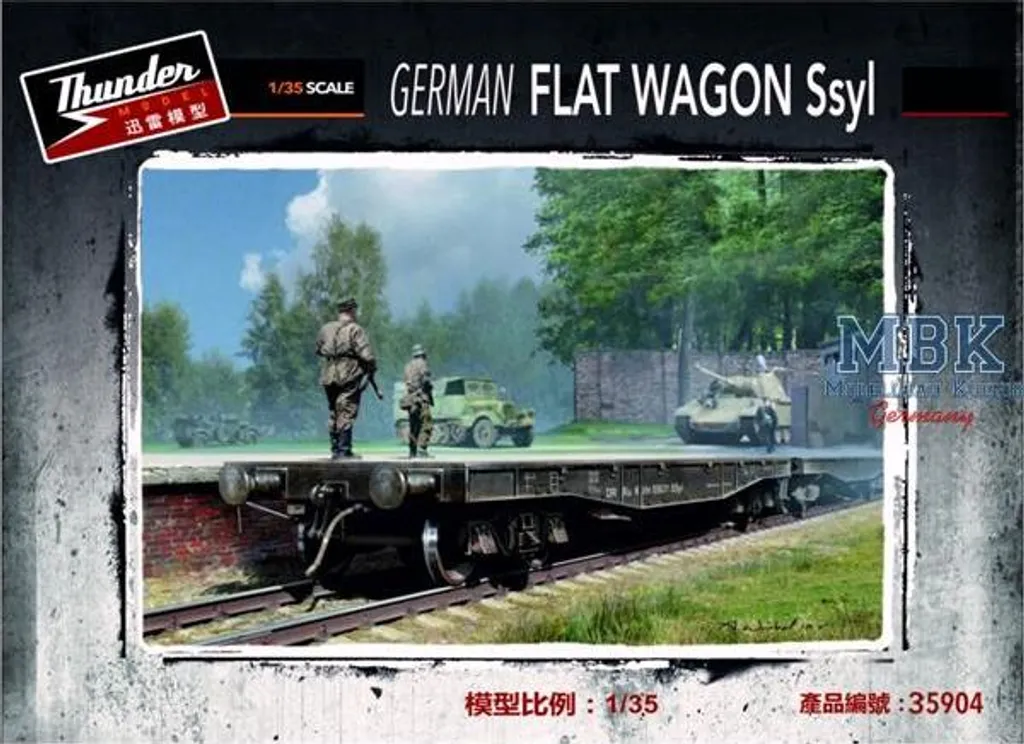 Kit Modellismo Thunder Models THM35904 Ssyl Flat Wagon 1/35