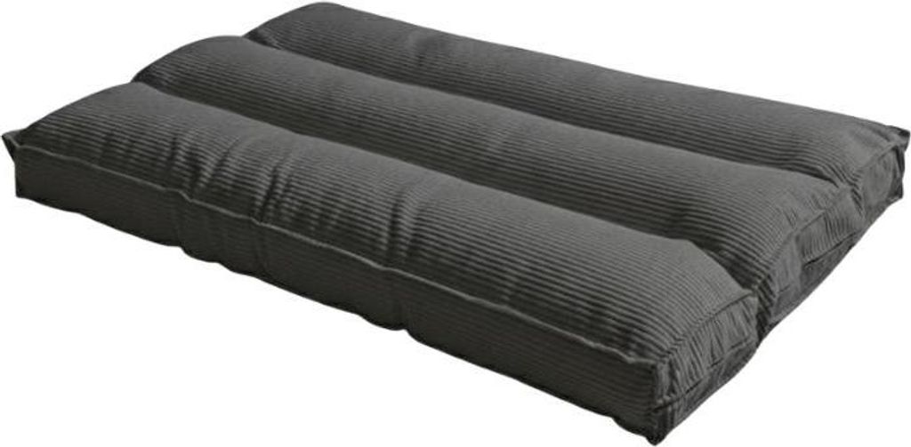 Futon abnehmbarer Bezug aus Cord BANANAIR 90x190 cm dunkelgrau