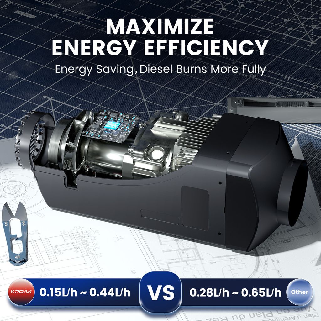 Vzduchový naftový ohřívač parkovací ohřívač 12&24 V 8 kW, Obrázek produktu 4