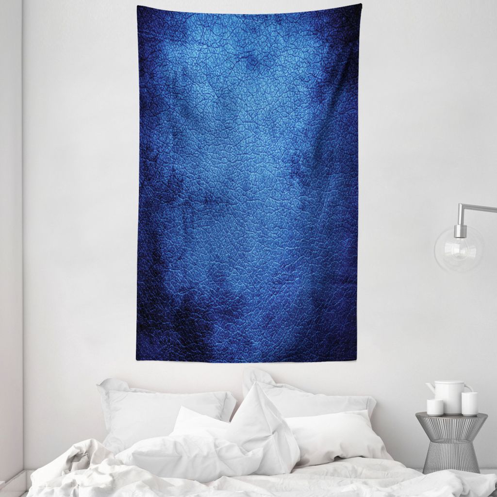 ABAKUHAUS Marine Wandteppich und Tagesdecke, Dark Blue Moderne aus Weiches Mikrofaser Stoff Waschbar ohne Verblassen Digitaldruck, 140 x 230 cm, Du...