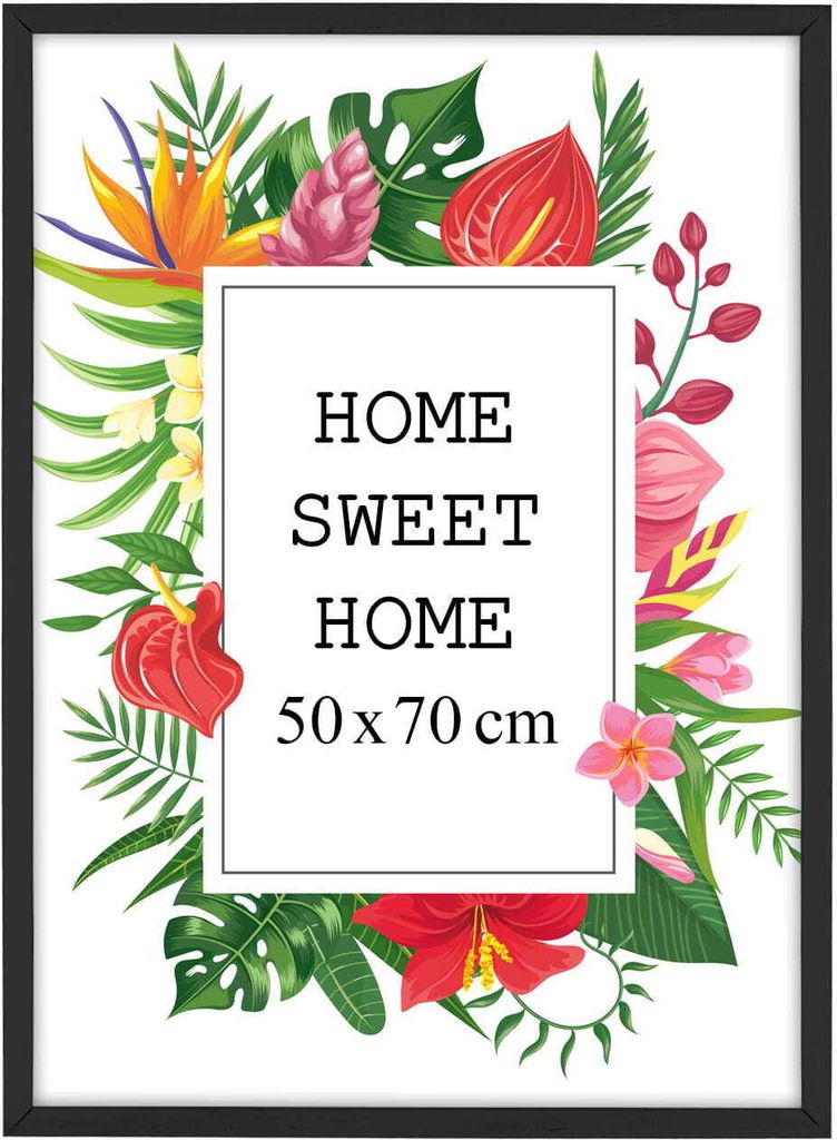 MG Design rám na obrazy 50 x 70 cm - farba čierna, z dreva, Obrázok produktu 