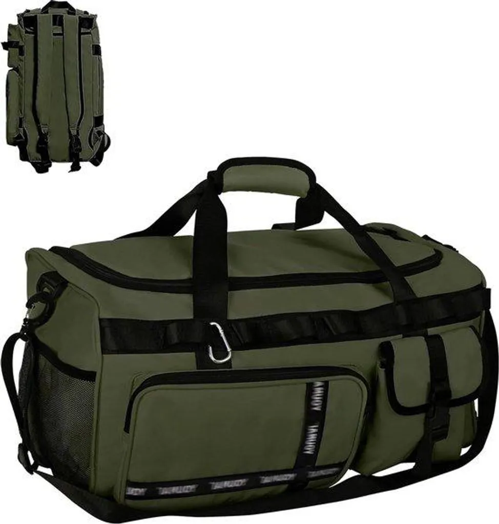 Sac de natation 65L vert avec grande capacité et compartiments pratiques