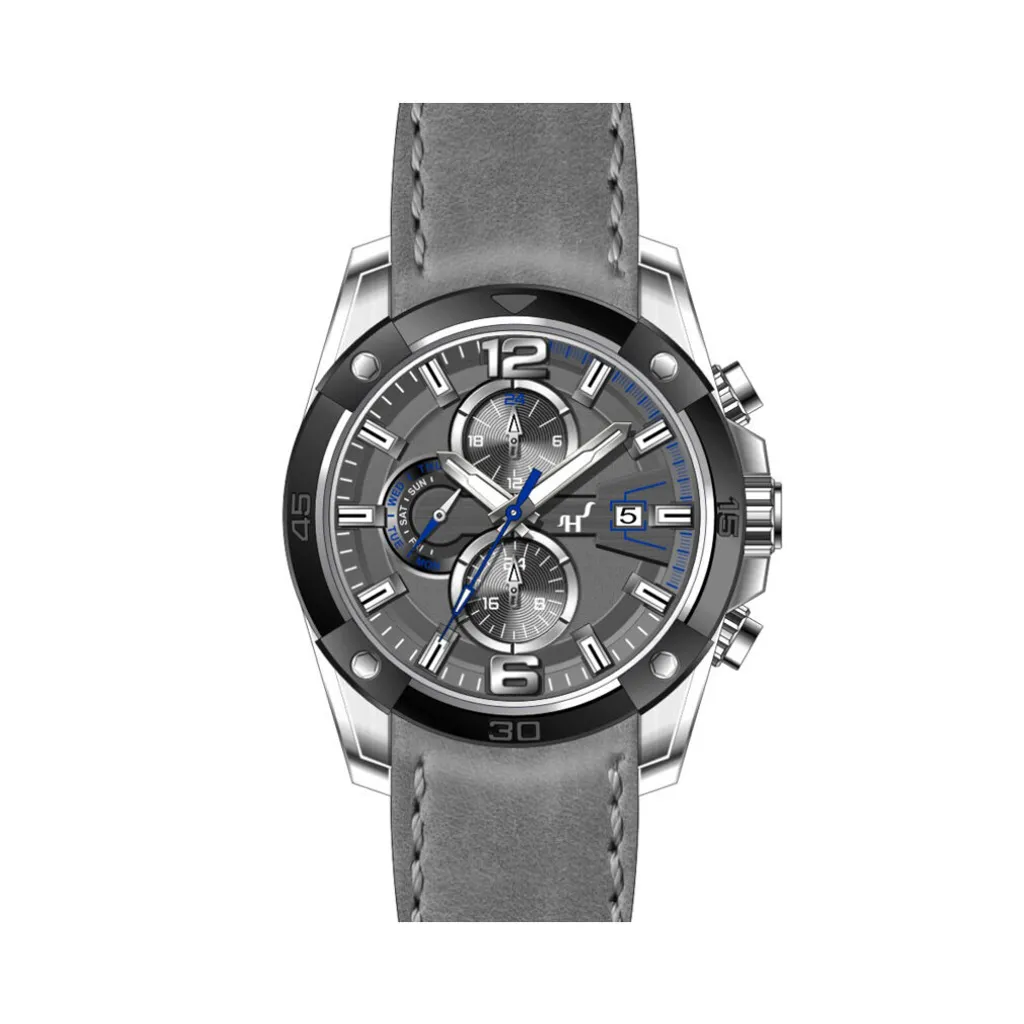 Heinrichssohn Halifax HS1012B Orologio Uomo Dualtimer Acciaio 49mm