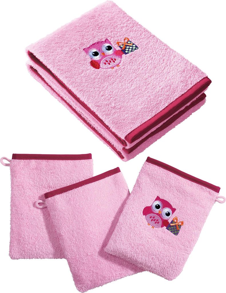 Erwin Müller Kinder-Frottier-Set 5-teilig rosa OneSize