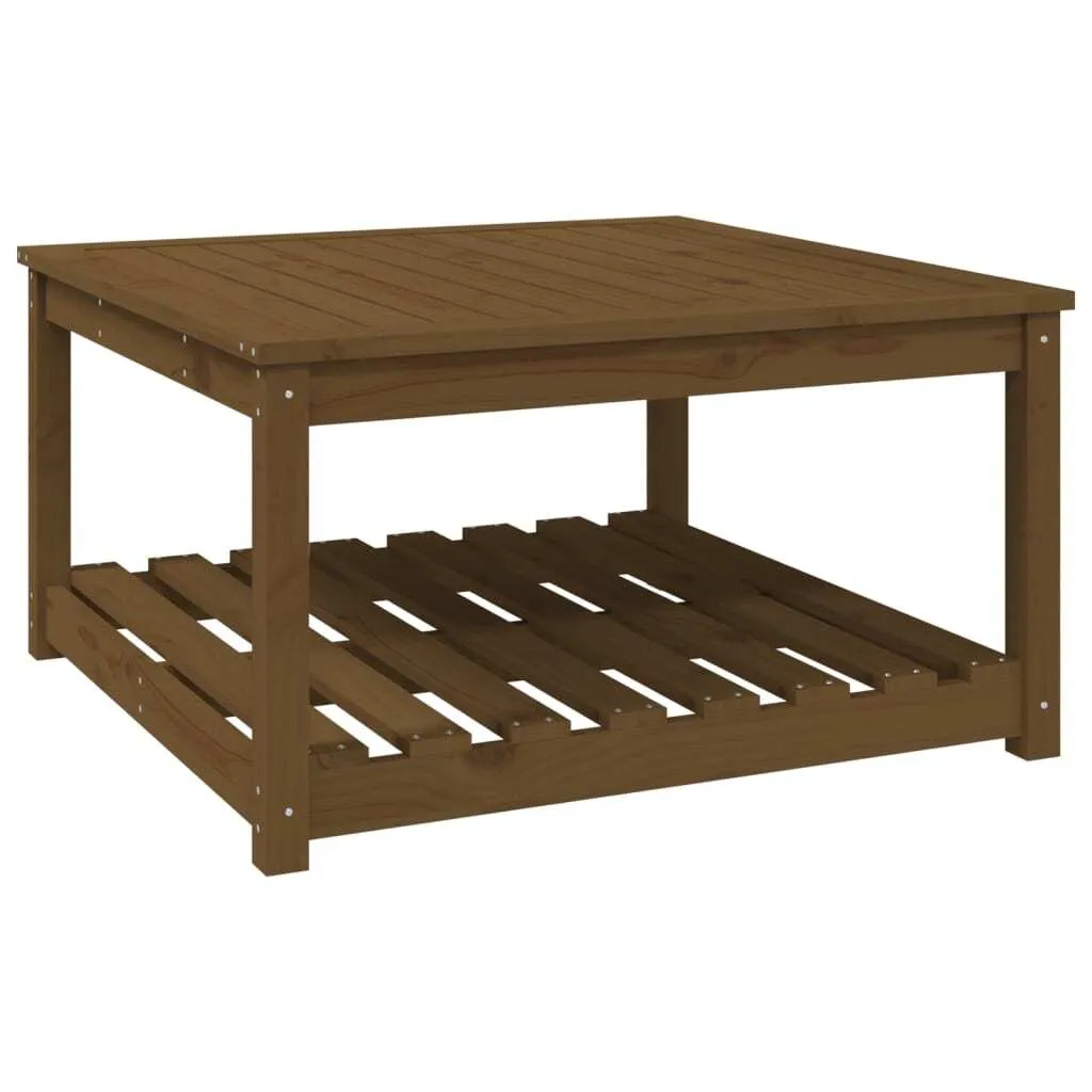 Tavolo da Giardino Ambra SYFAX™ 82x82 cm in Legno di Pino Massiccio