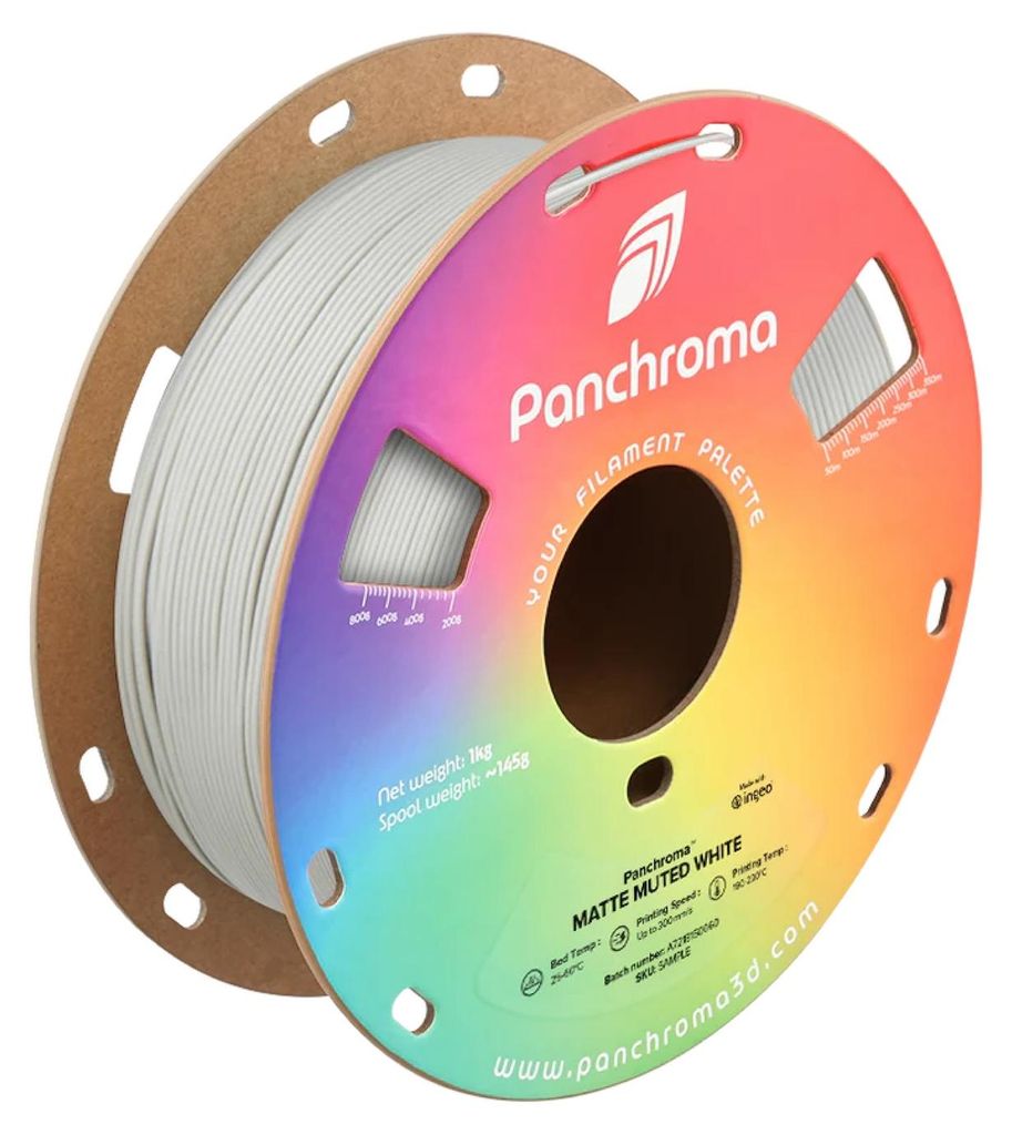 Polymaker Panchroma™ PLA Matte Muted White 1.75 mm 1KG Produktbild 