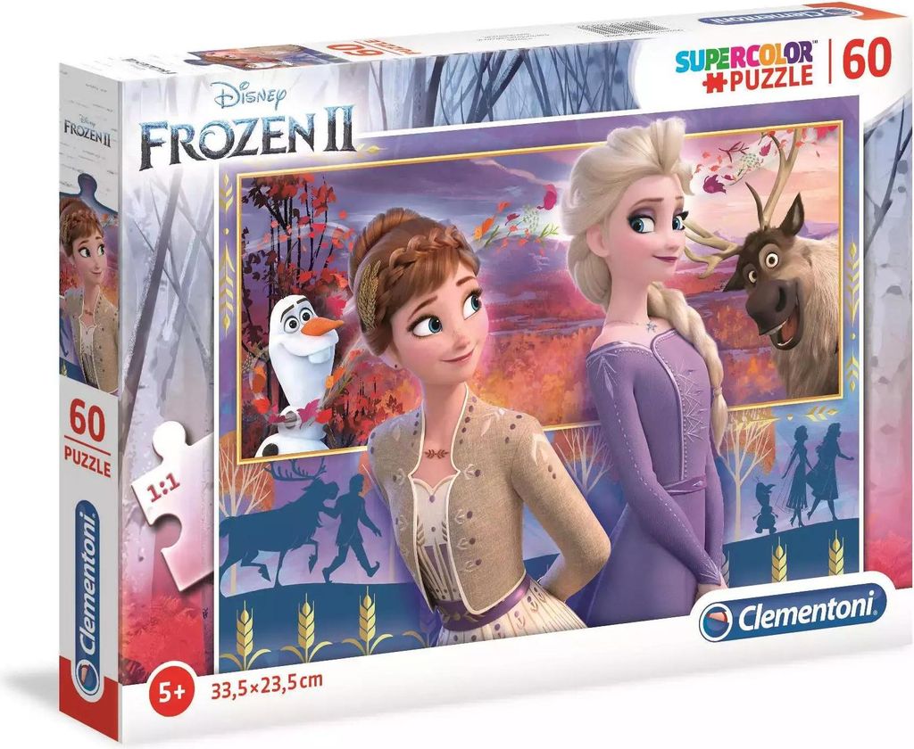 Clementoni Puzzle 60 elementów Disney Frozen 2 - Oryginalny Immagine del prodotto 