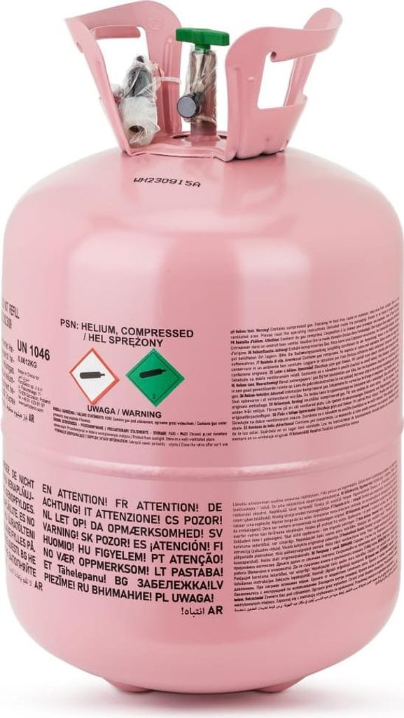Bombola di elio Elio per 50 palloncini rosa Gas per Immagine del prodotto 
