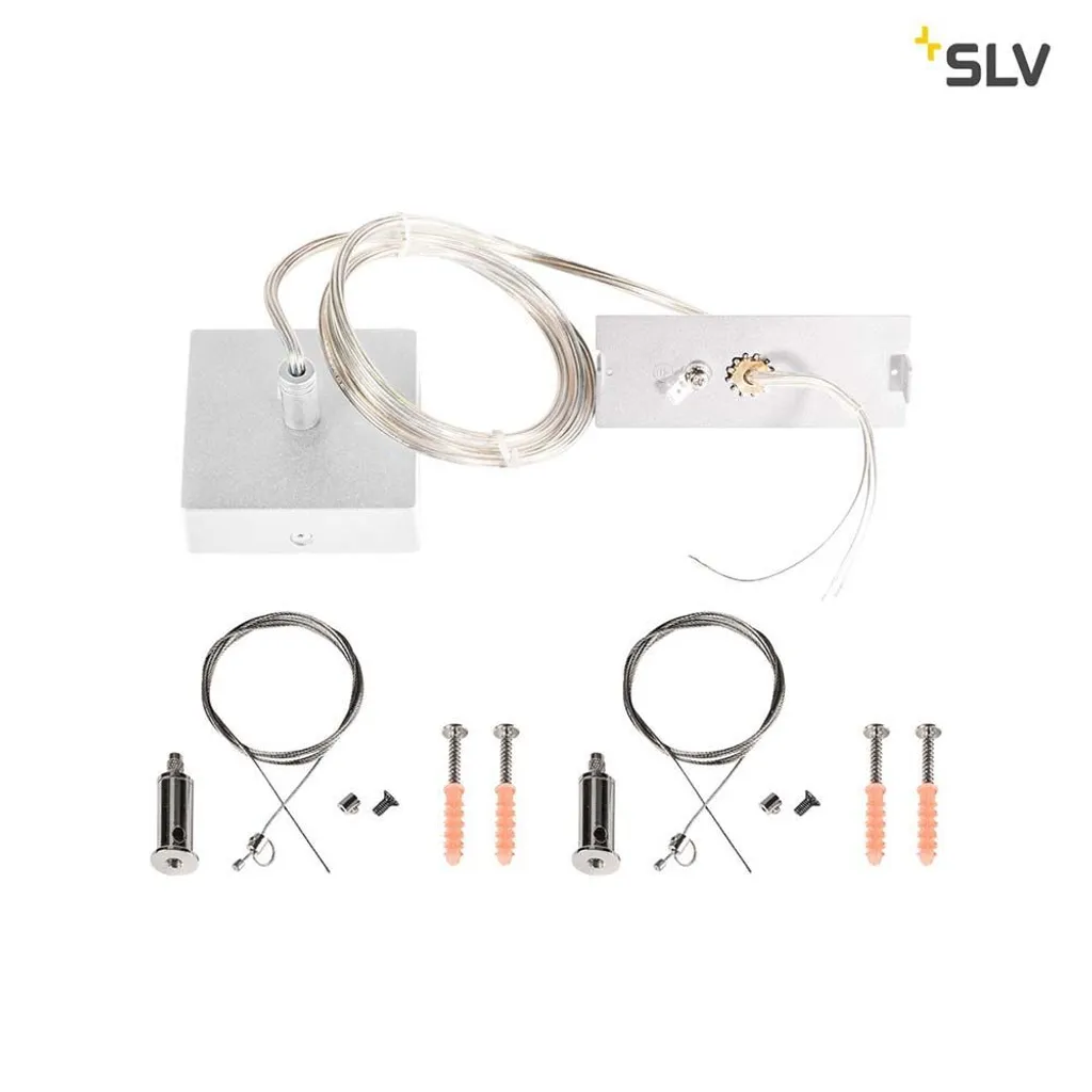 SLV 1001436 TEC KALU Set de suspension blanc pour système de rails 1ph
