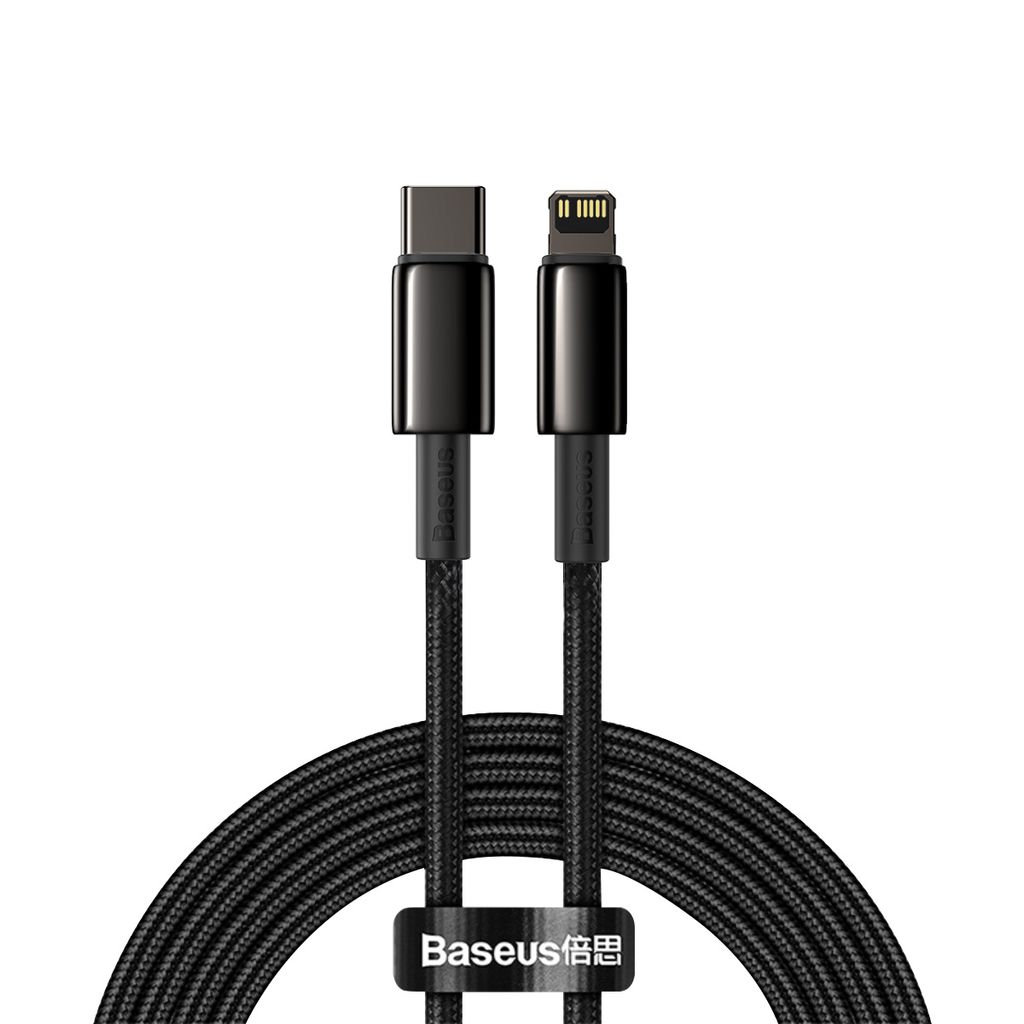 Baseus Tungsten Gold, 2 m, Lightning, USB C, Männlich, Produktbild 