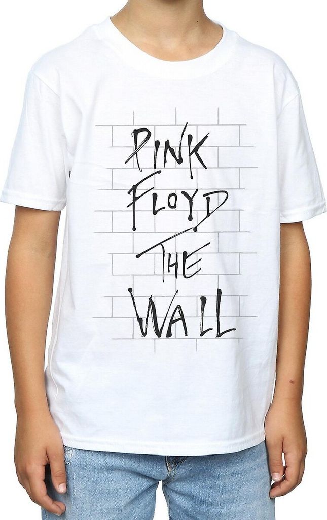 Pink Floyd - "The Wall" T-Shirt für Jungen BI1044 (152-158) (Weiß)