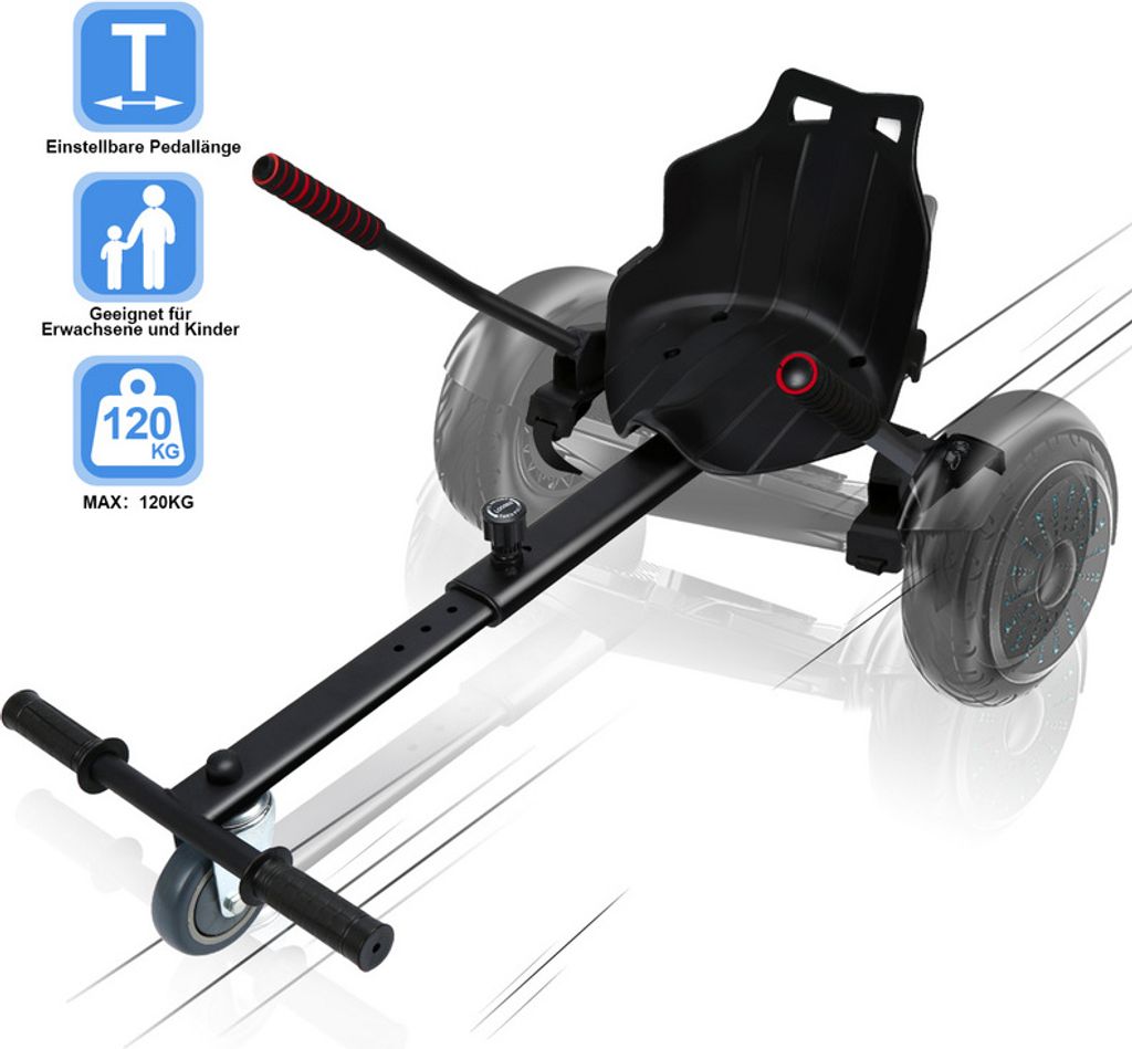 Lospitch Hoverboard Sitz Hoverkart Sitzscooter für 6,5 , Produktbild 