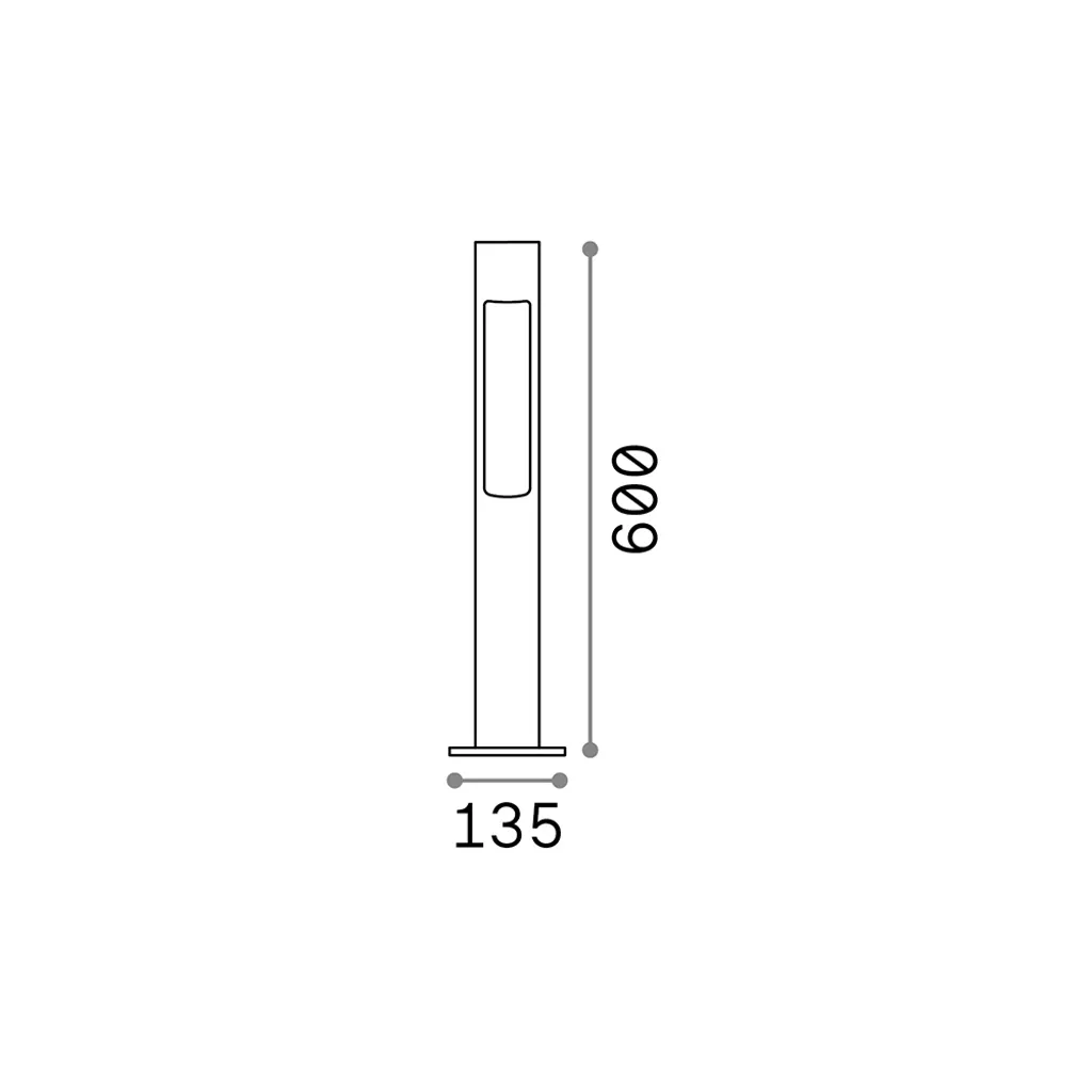 Lampadaire ACQUA Anthracite en Métal - Éclairage Minimaliste à 1 Feu - 2