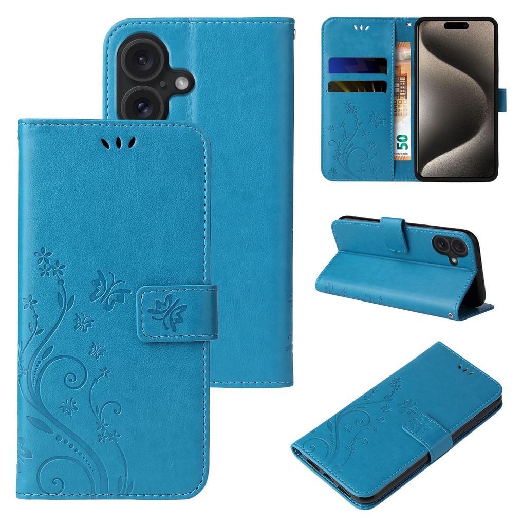 Handyhülle für Apple iPhone 17 Floral Blumen Schmetterling Produktbild 
