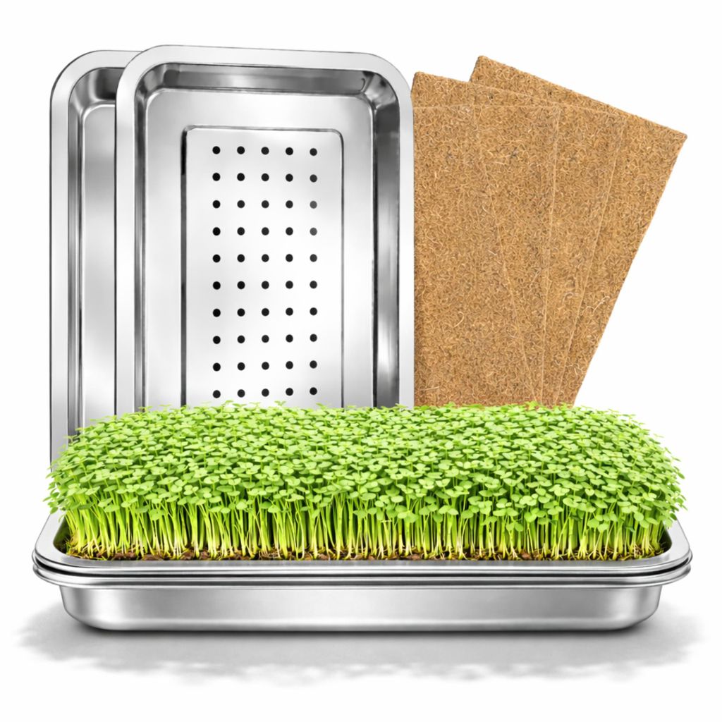 Friendly Fox Microgreens Anzuchtschale aus Edelstahl, 2er Produktbild 