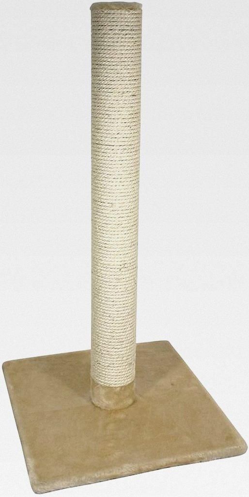 Kratzstamm Olga | mit hochwertigem Sisal umwickelt | platzsparendes Design | Höhe: ca. 80 cm | Durchmesser: 9 cm