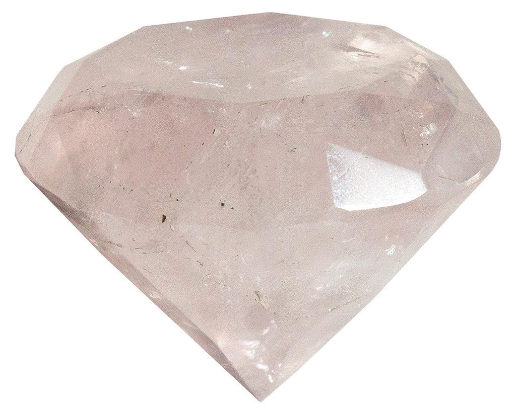 Diamant Rosenquarz 3x2cm