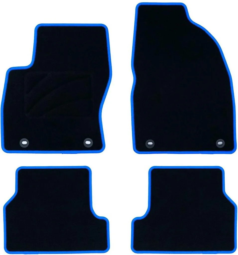 Set 5 Tappetini Auto OCC Motorsport OCCFD0018BL Blu Alta Qualità