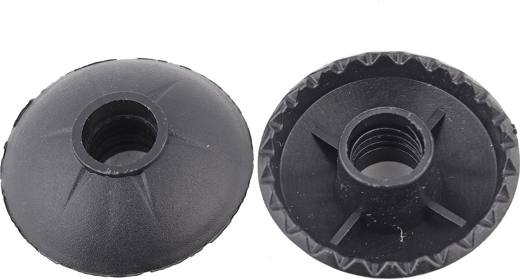 12er-Set Wanderstock Teller, Rund & Schwarz, Für Schnee & Schlamm, Universal Zubehör