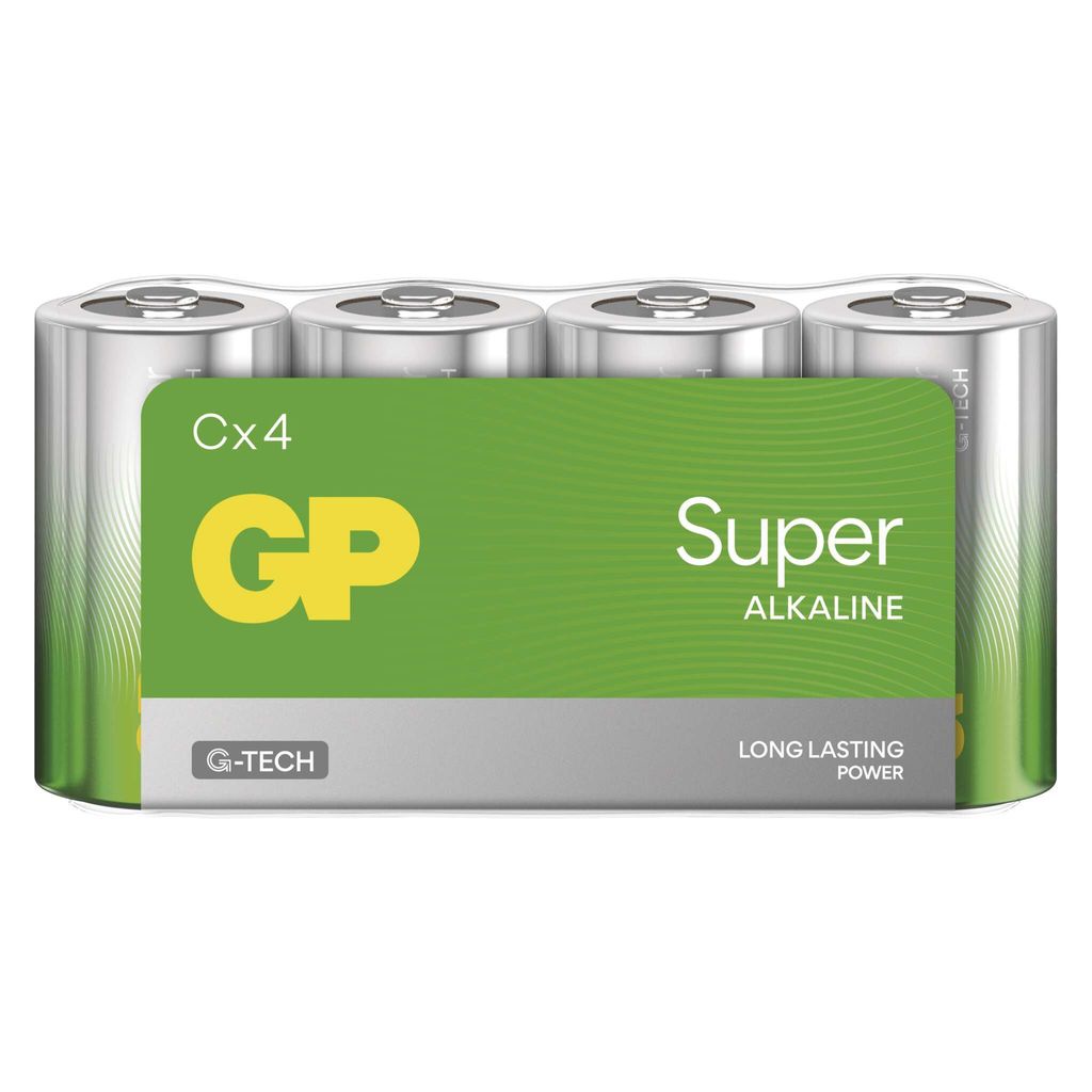 GP Battery GP Super - Batterie 4 x C - Alkalisch