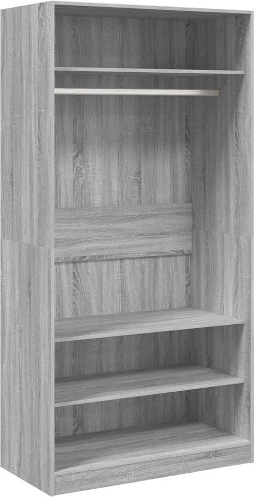 vidaXL Szafa szara Sonoma 100x50x200 cm Materiał Zdjęcie produktu 