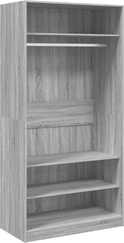 Armadio Guardaroba vidaXL 100x50x200 cm | Efficienza Grigio Sonoma