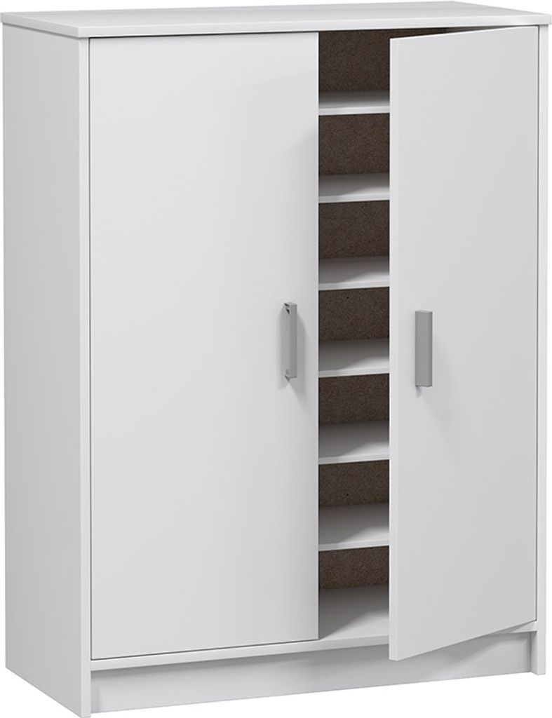 Schuhschrank >Basic< in Weiß - 75x101x36 (BxHxT) Produktbild 