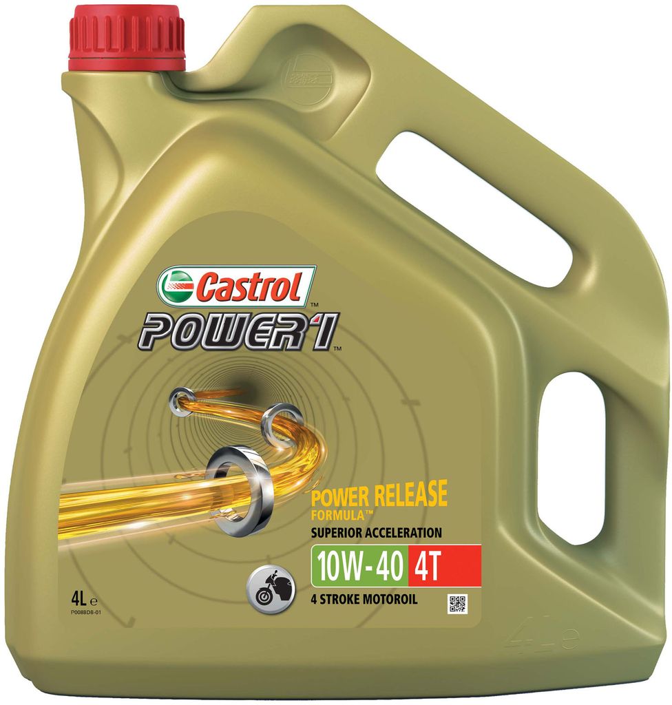 Castrol Power 1 4T 10W-40, 4 l, 10W-40, Motorrad, Benzin, Produktbild 